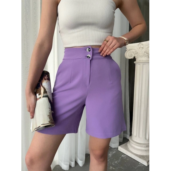 BİÇOMİ Düğmeli şort mdl24326