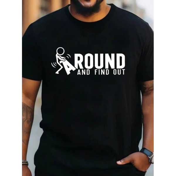Biçomi Erkek Around Baskılı Süprem T-shirt