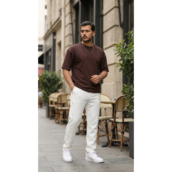 Biçomi Erkek Duble Kol Basic Tişört