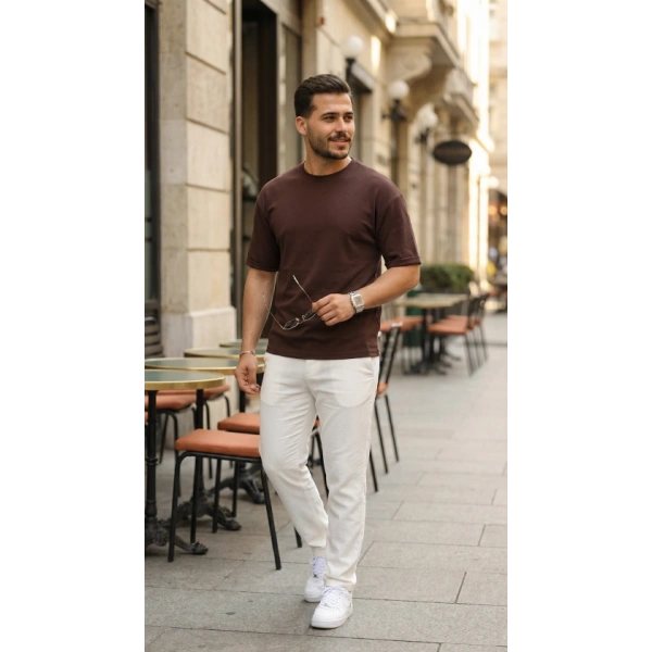 Biçomi Erkek Duble Kol Basic Tişört