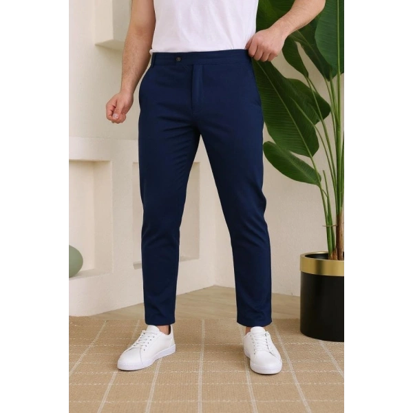 Biçomi Erkek Slim Fit Dilli Kumaş Pantolon