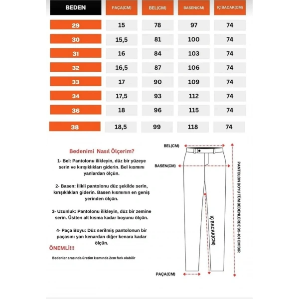 Biçomi Erkek Slim Fit Dilli Kumaş Pantolon