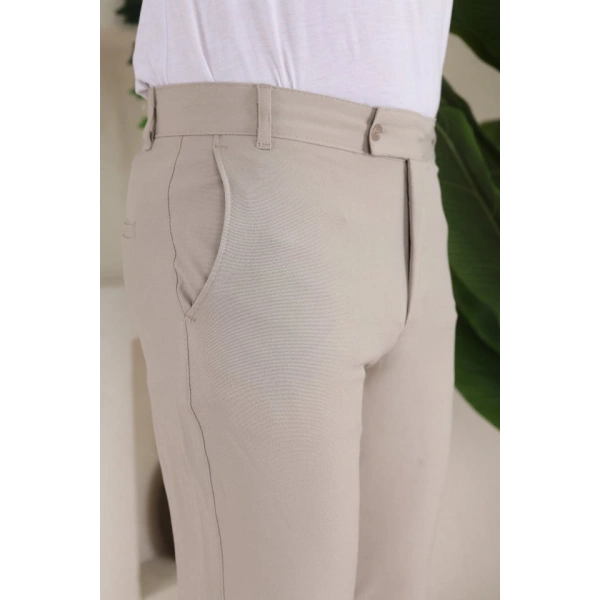 Biçomi Erkek Slim Fit Dilli Kumaş Pantolon