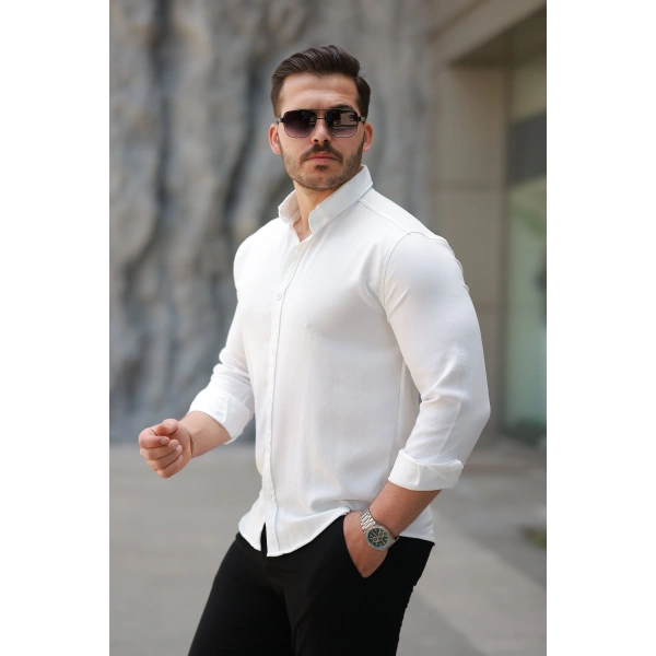 Biçomi Erkek Uzun Kollu Gömlek