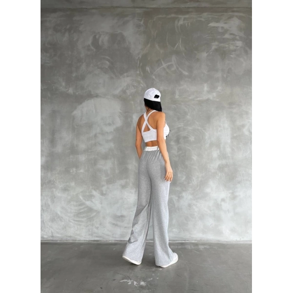 BİÇOMİ Garnili bol paça pantolon