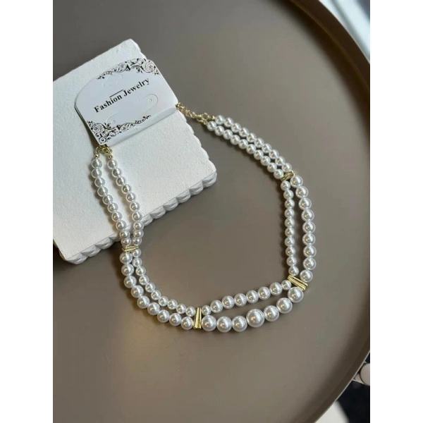 biçomi İnci Kolye - Altın