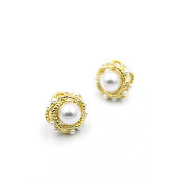 biçomi İncili Küpe - Altın