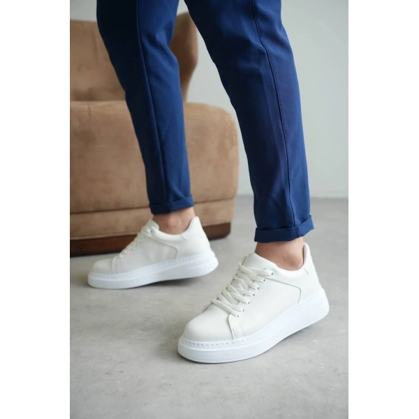 BİÇOMİ KB-B2 Kuback Beyaz Cilt Günlük Erkek Ayakkabı