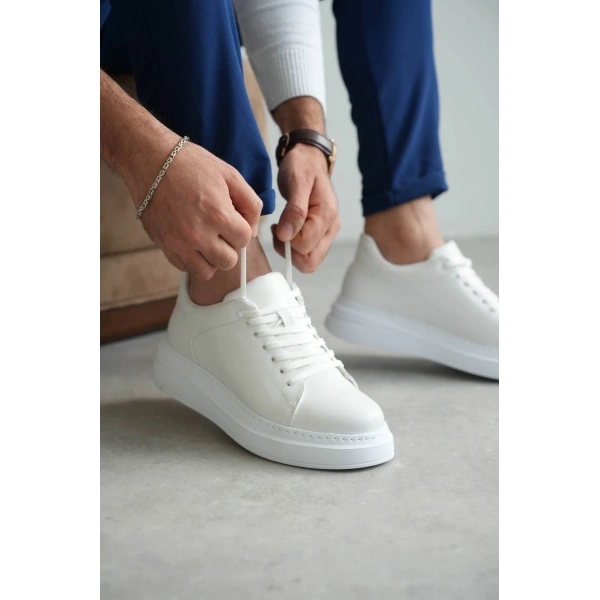 BİÇOMİ KB-B2 Kuback Beyaz Cilt Günlük Erkek Ayakkabı