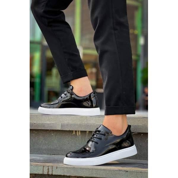 BİÇOMİ KB-X5 Kuback Siyah Rugan Günlük Erkek Ayakkabı