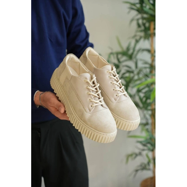 BİÇOMİ KB-X516 Kuback Bej Süet Günlük Erkek Ayakkabı