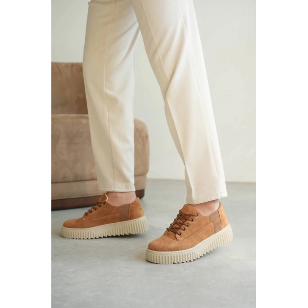 BİÇOMİ KB-X516 Kuback Taba Süet Günlük Erkek Ayakkabı