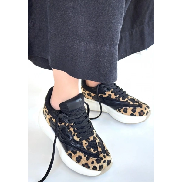 BİÇOMİ Kendy Leopar Nubuk Spor Ayakkabı