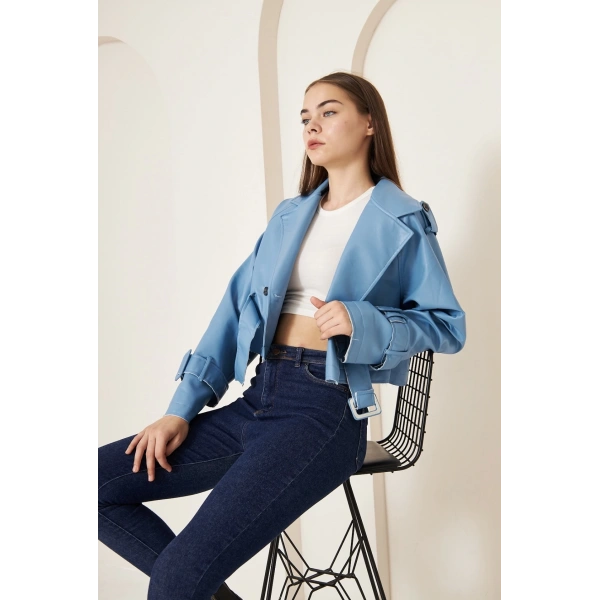 BİÇOMİ KISA DERİ CEKET