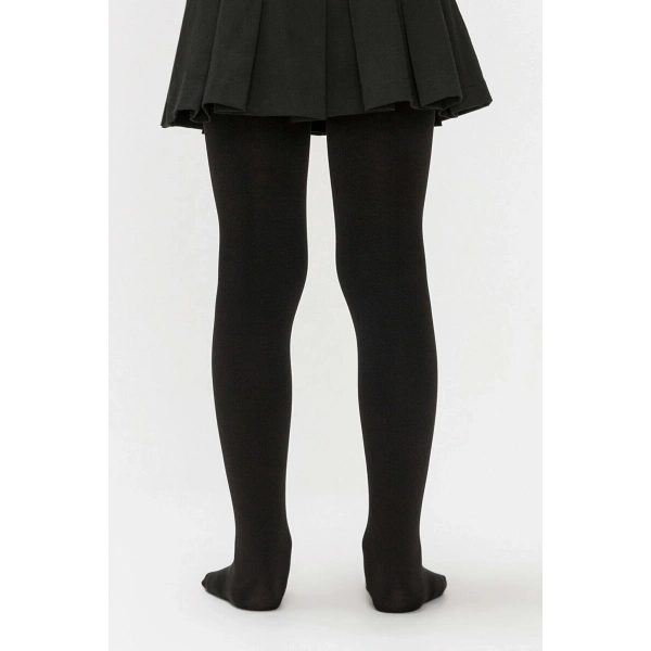 biçomi Kız Çocuk Pamuklu Külotlu Çorap Renk Siyah