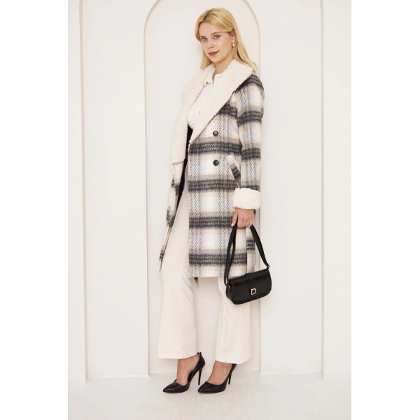 BİÇOMİ KÜRKLÜ EKOSE KABAN