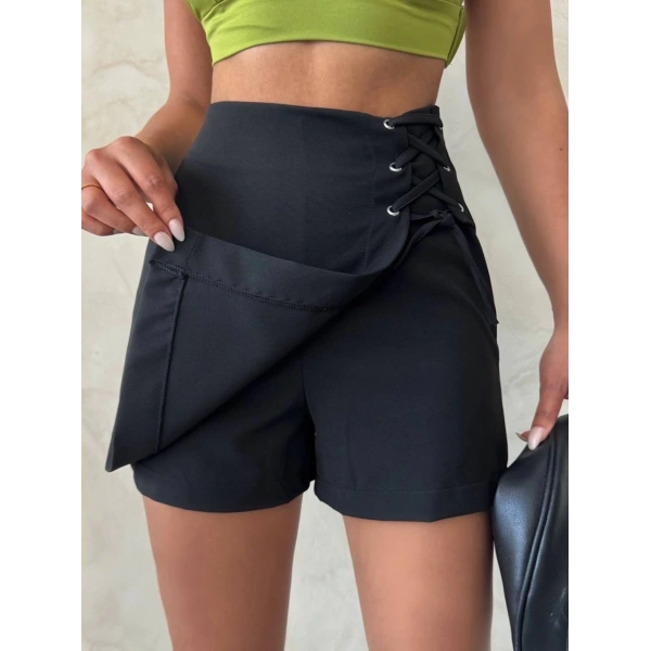 BİÇOMİ Kuş gözü şort etek s25819