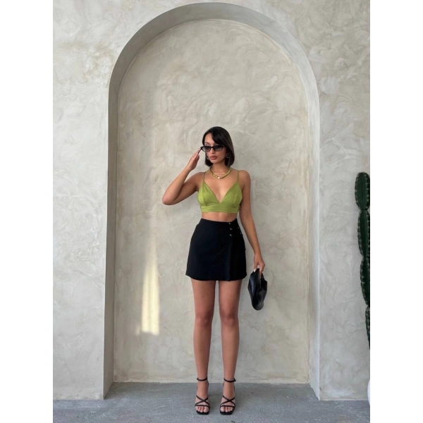 BİÇOMİ Kuş gözü şort etek s25819