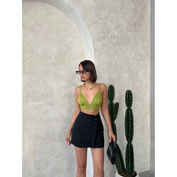 BİÇOMİ Kuş gözü şort etek s25819