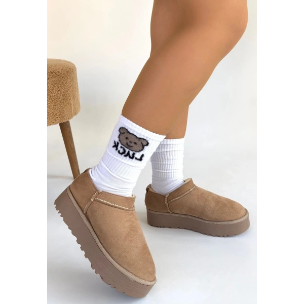 BİÇOMİ Mitay Bej Süet Bot