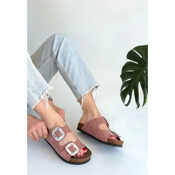 BİÇOMİ Nool Pudra Nubuk Terlik