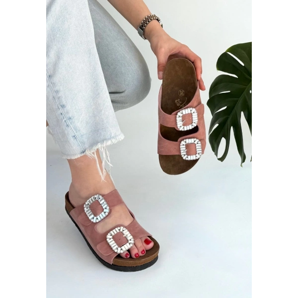 BİÇOMİ Nool Pudra Nubuk Terlik