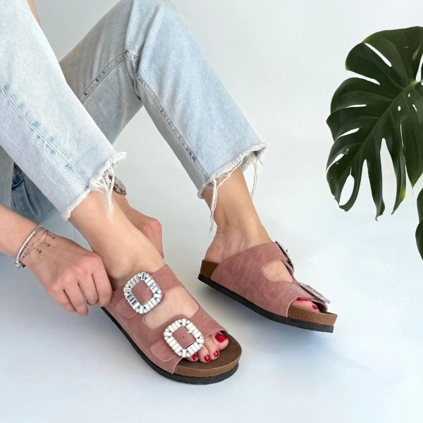 BİÇOMİ Nool Pudra Nubuk Terlik