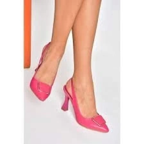BİÇOMİ Pıert Fuşya Cilt Topuklu Ayakkabı
