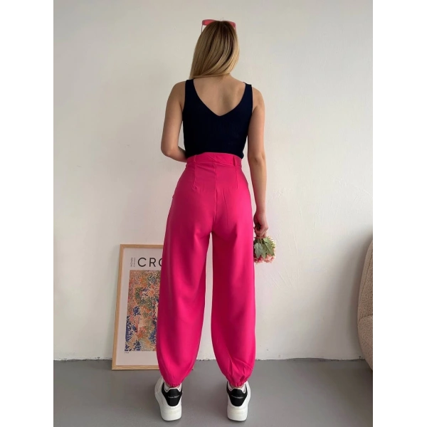 BİÇOMİ Şalvar pantolon fuşya s23202