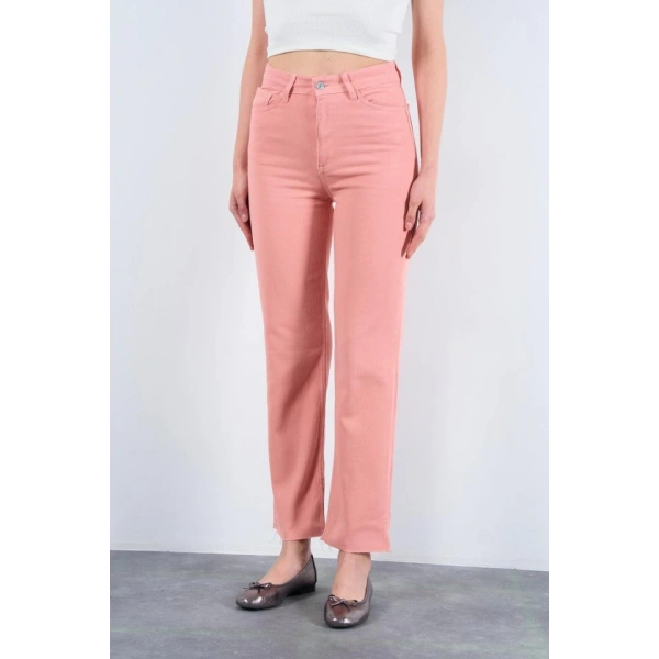 Biçomi Strong Düz Pantolon - Pudra
