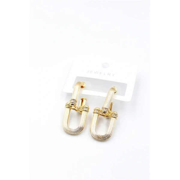 biçomi Tf Zincir Küpe - Altın