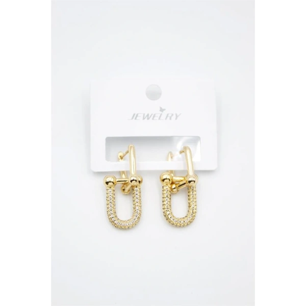 biçomi TF Zincir Küpe - Altın