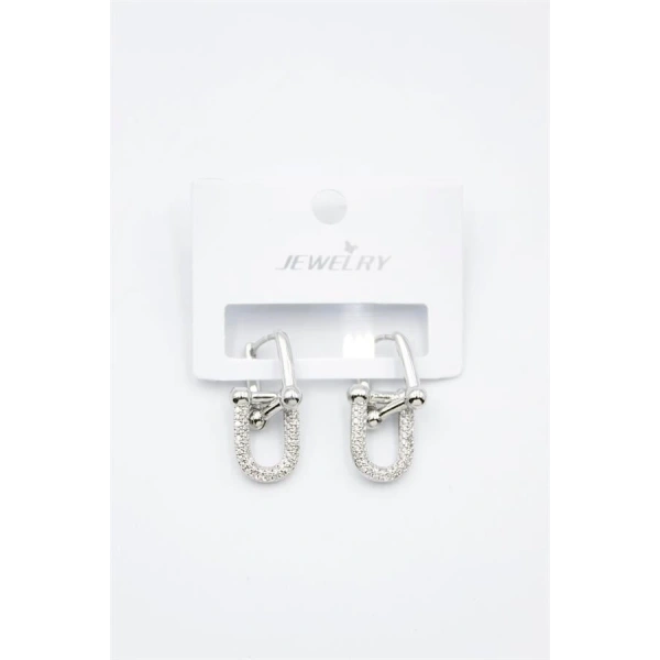 biçomi Tf Zincir Küpe - Gümüş