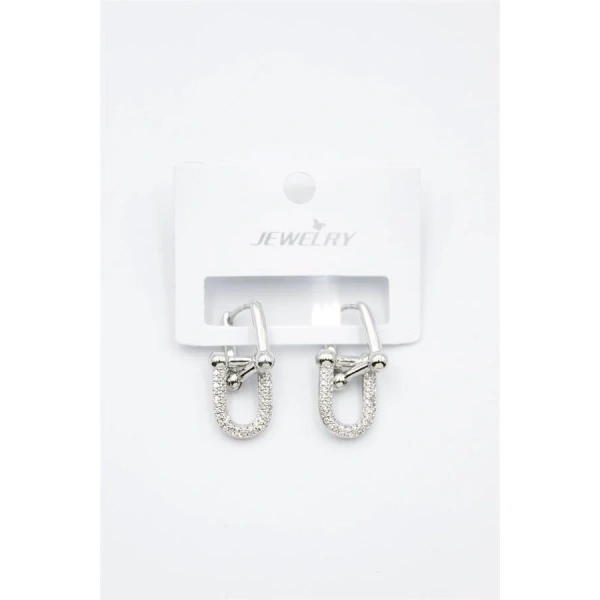 biçomi Tf Zincir Küpe - Gümüş