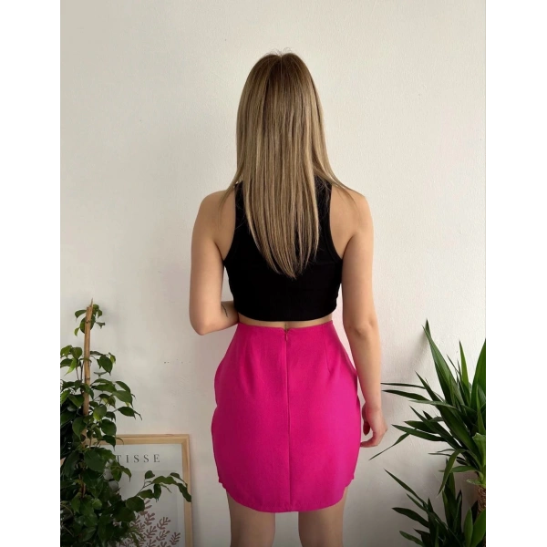 BİÇOMİ Üç taşlı mini etek