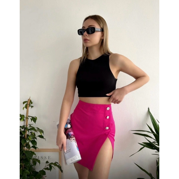 BİÇOMİ Üç taşlı mini etek