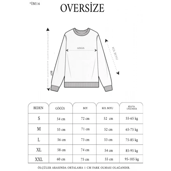 Biçomi Yıldırım Baskılı Bisiklet Yaka SweatShirt - Siyah