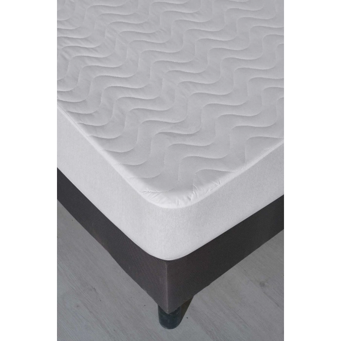 100X200 Sıvı Geçirmez Kapitoneli Tek Kişilik Alez Fitted Pamuklu