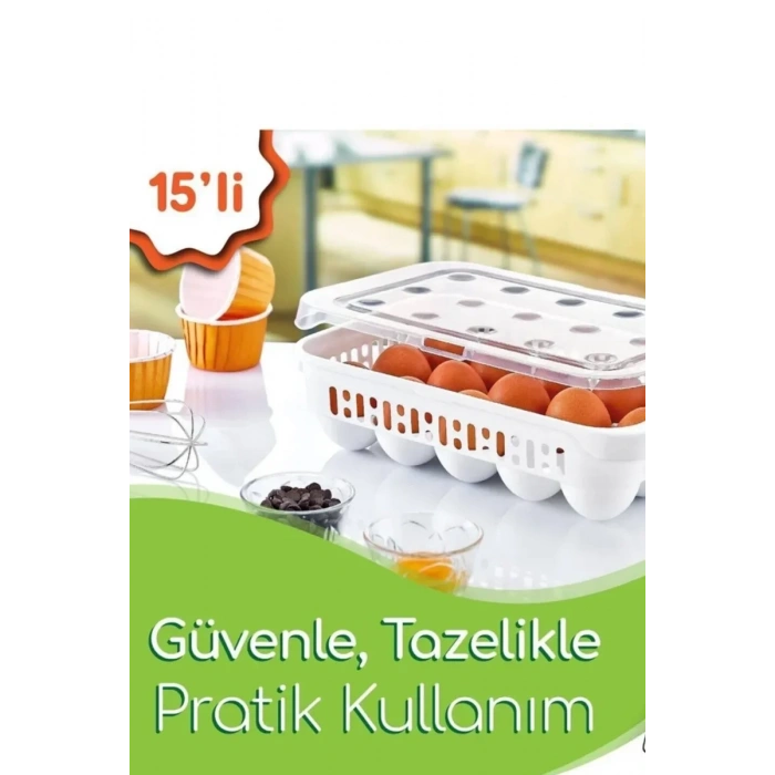 15 Bölmeli Yumurta Kabı Biçomi-AK680