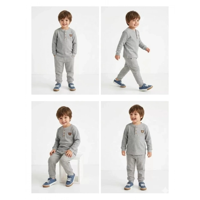 2-5 Yaş Armalı Fitilli Penye Çocuk Takımı