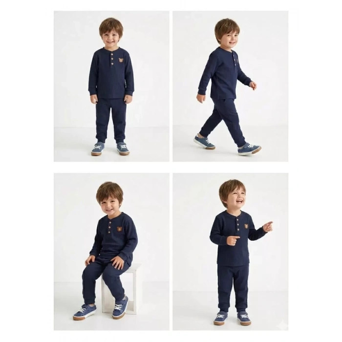 2-5 Yaş Armalı Fitilli Penye Çocuk Takımı