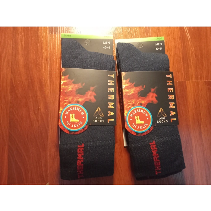 2 adet Lacivert Erkek Termal Çorap