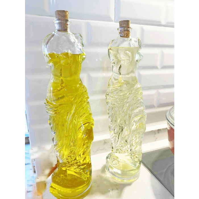 2 Adet Venüs Yağdanlık - Kadın Figürlü Sirkelik Sosluk 180 Ml
