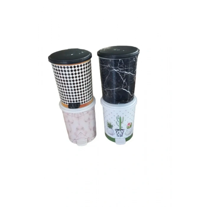 2 No 8 Lt Basmalı Çöp Kovası Biçomi-MRD152
