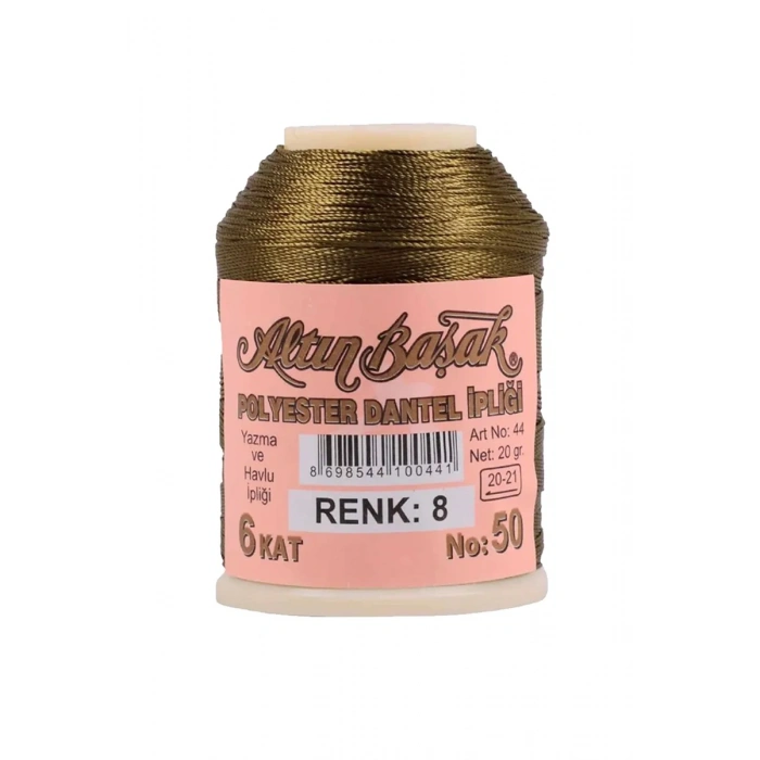 3 Adet Altınbaşak Oya ve Dantel İpi 20 gr - Biçomi - No: 008
