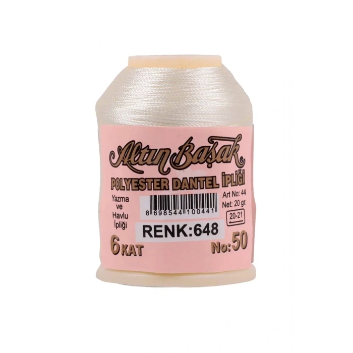 3 Adet Altınbaşak Oya ve Dantel İpi 20 gr - Biçomi - No: 648