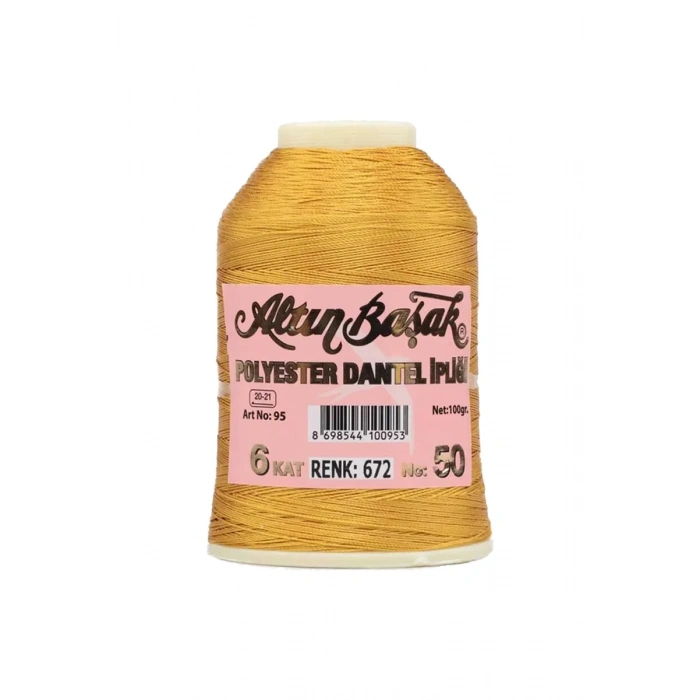 3 Adet Altınbaşak Oya ve Dantel İpi 20 gr - Biçomi - No: 672 - 604 - 770