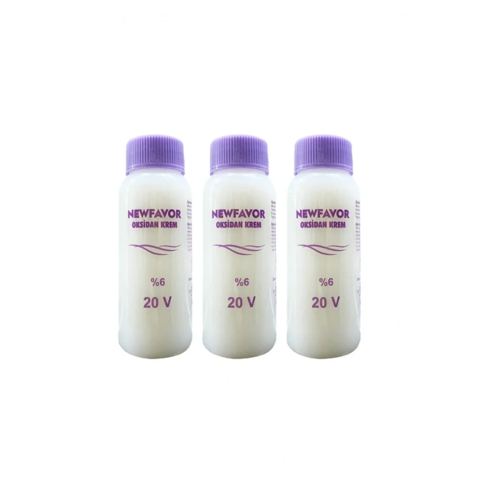 3 Adet Oksidan Krem Saç Boya Sıvısı 6lık 20 volüme 60 ml