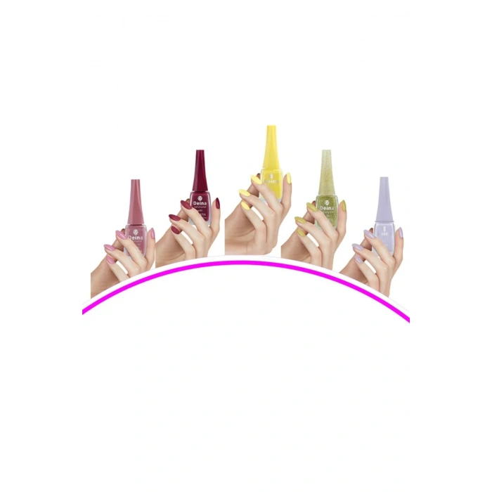 5 Adet Keratinli Besleyici Oje 14 ml SET3 mudanis