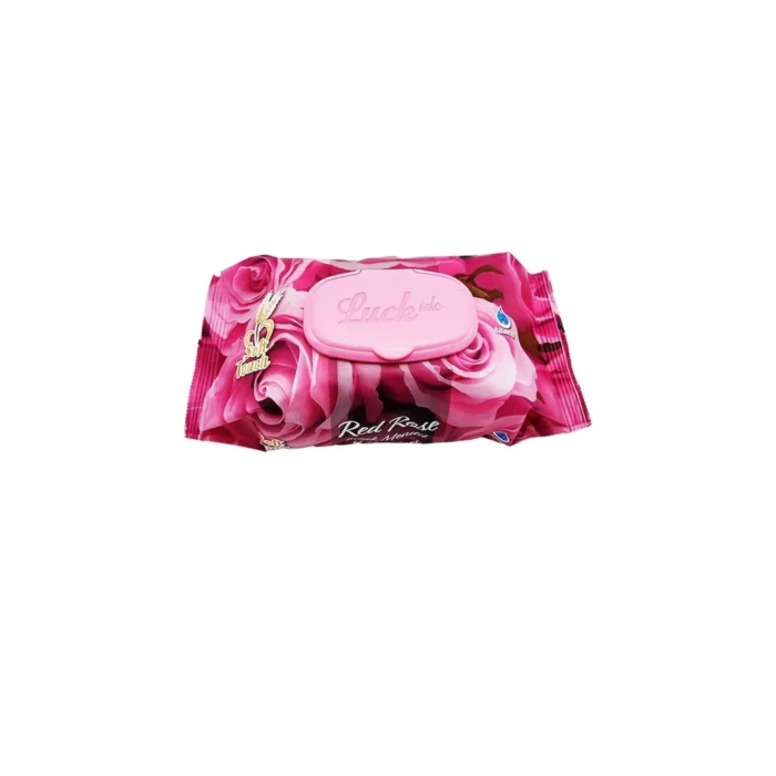 5 Paket Red Rose Islak Havlu Mendil 90 Adet Kapaklı Gül Kokulu
